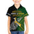 Personalised New Zealand and South Africa Rugby Family Matching Off Shoulder Long Sleeve Dress and Hawaiian Shirt 2023 World Cup Final All Black Springboks Together LT14 Son's Shirt Black - Polynesian Pride