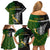 Personalised New Zealand and South Africa Rugby Family Matching Off Shoulder Short Dress and Hawaiian Shirt 2023 World Cup Final All Black Springboks Together LT14 - Polynesian Pride