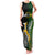 Personalised New Zealand and South Africa Rugby Family Matching Tank Maxi Dress and Hawaiian Shirt 2023 World Cup Final All Black Springboks Together LT14 Mom's Dress Black - Polynesian Pride