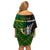 Personalised New Zealand and South Africa Rugby Off Shoulder Short Dress 2023 World Cup Final All Black Springboks Together LT14 - Polynesian Pride