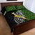 New Zealand and South Africa Rugby Quilt Bed Set 2023 World Cup Final All Black Springboks Together LT14 - Polynesian Pride