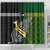 New Zealand and South Africa Rugby Shower Curtain 2023 World Cup Final All Black Springboks Together LT14 - Polynesian Pride