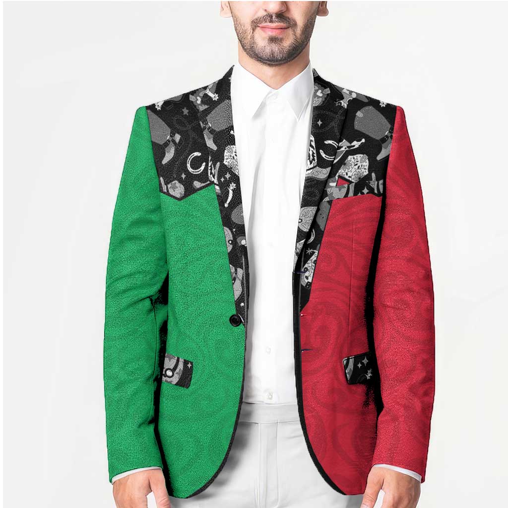 Vanuatu Cowboy Blazer Cowboy Symbols Split Stylized LT14 - Polynesian Pride