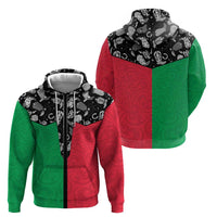 Vanuatu Cowboy Hoodie Cowboy Symbols Split Stylized - Polynesian Pride