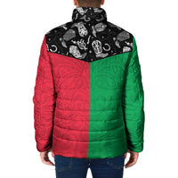 Vanuatu Cowboy Padded Jacket Cowboy Symbols Split Stylized LT14 - Polynesian Pride