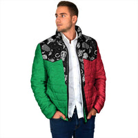 Vanuatu Cowboy Padded Jacket Cowboy Symbols Split Stylized LT14 - Polynesian Pride