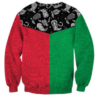 Vanuatu Cowboy Sweatshirt Cowboy Symbols Split Stylized LT14 - Polynesian Pride