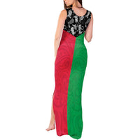 Vanuatu Cowboy Tank Maxi Dress Cowboy Symbols Split Stylized LT14 - Polynesian Pride