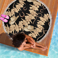 Vanuatu Cowboy Beach Blanket Seamless Straw Hats Hibiscus LT14 - Polynesian Pride