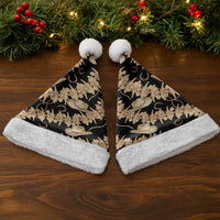 Vanuatu Cowboy Christmas Santa Hat Seamless Straw Hats Hibiscus - Polynesian Pride