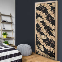 Vanuatu Cowboy Door Cover Seamless Straw Hats Hibiscus - Polynesian Pride