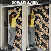 Vanuatu Cowboy Door Cover Seamless Straw Hats Hibiscus - Polynesian Pride