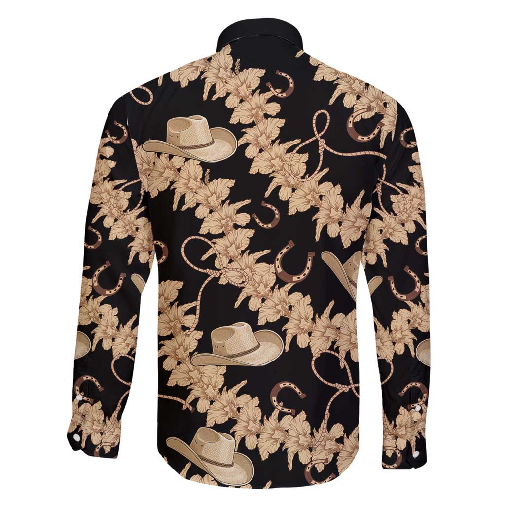 Vanuatu Cowboy Family Matching Summer Maxi Dress and Hawaiian Shirt Seamless Straw Hats Hibiscus - Polynesian Pride