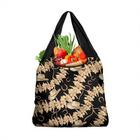 Vanuatu Cowboy Grocery Bag Seamless Straw Hats Hibiscus LT14 1-pack One Size Black - Polynesian Pride