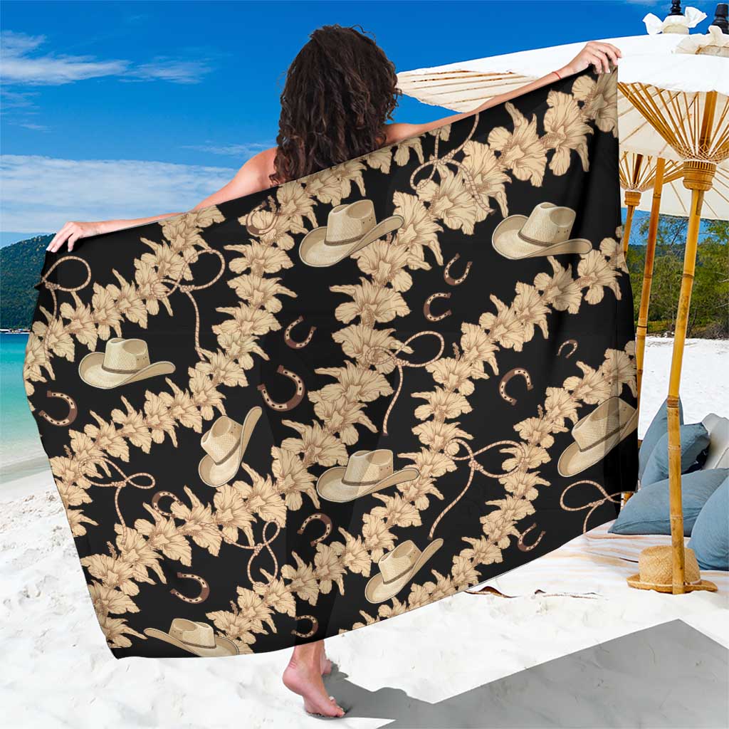 Vanuatu Cowboy Sarong Seamless Straw Hats Hibiscus - Polynesian Pride