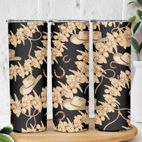 Vanuatu Cowboy Skinny Tumbler Seamless Straw Hats Hibiscus - Polynesian Pride