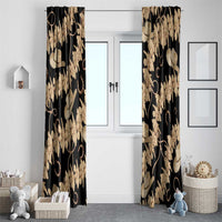 Vanuatu Cowboy Window Curtain Seamless Straw Hats Hibiscus - Polynesian Pride