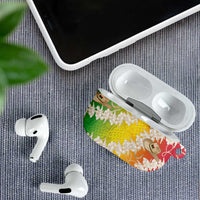 Vanuatu Cowboy AirPods Case Straw Hats Hibiscus With Sand Drawing LT14 - Polynesian Pride