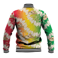 Vanuatu Cowboy Baseball Jacket Straw Hats Hibiscus With Sand Drawing LT14 - Polynesian Pride
