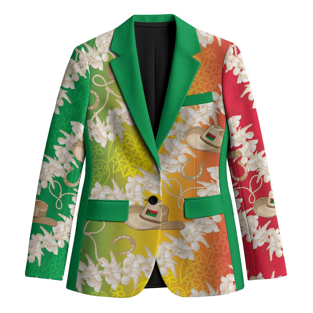 Vanuatu Cowboy Blazer Straw Hats Hibiscus With Sand Drawing - Polynesian Pride