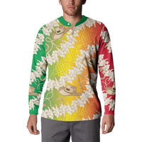Vanuatu Cowboy Button Sweatshirt Straw Hats Hibiscus With Sand Drawing LT14 - Polynesian Pride