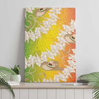Vanuatu Cowboy Canvas Wall Art Straw Hats Hibiscus With Sand Drawing LT14 - Polynesian Pride