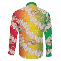 Vanuatu Cowboy Family Matching Short Sleeve Bodycon Dress and Hawaiian Shirt Straw Hats Hibiscus With Sand Drawing - Polynesian Pride