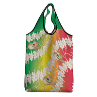 Vanuatu Cowboy Grocery Bag Straw Hats Hibiscus With Sand Drawing LT14 - Polynesian Pride