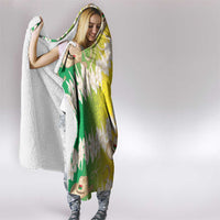 Vanuatu Cowboy Hooded Blanket Straw Hats Hibiscus With Sand Drawing - Polynesian Pride