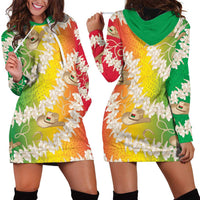 Vanuatu Cowboy Hoodie Dress Straw Hats Hibiscus With Sand Drawing - Polynesian Pride