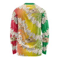 Vanuatu Cowboy Long Sleeve Shirt Straw Hats Hibiscus With Sand Drawing LT14 - Polynesian Pride