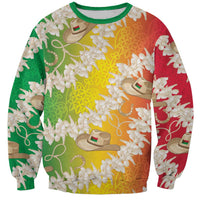 Vanuatu Cowboy Sweatshirt Straw Hats Hibiscus With Sand Drawing LT14 Unisex Reggae - Polynesian Pride