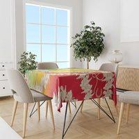 Vanuatu Cowboy Tablecloth Straw Hats Hibiscus With Sand Drawing LT14 - Polynesian Pride