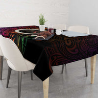 Vanuatu Boar Cowboy Tablecloth Tusk Gradient Polynesian Pattern LT14 - Polynesian Pride