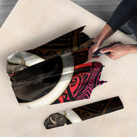 Vanuatu Boar Cowboy Umbrella Tusk Gradient Polynesian Pattern - Polynesian Pride