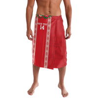 Mate Ma'a Tonga Rugby Custom Lavalava Tongan Kahoa Lei Ngatu Pattern Red LT14 Red - Polynesian Pride