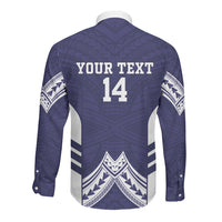 Fiji Nadi Rugby Custom Long Sleeve Button Shirt Kikau O Nadi Ko LT14 - Polynesian Pride