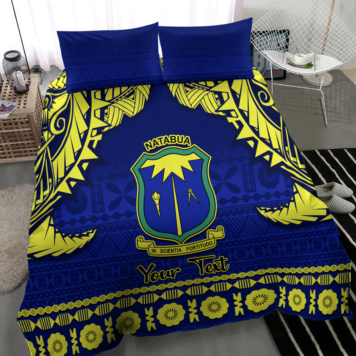 Personalised Fiji Natabua High School Bedding Set Fijian Tapa Pattern LT14 - Polynesian Pride
