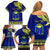 Personalised Fiji Natabua High School Family Matching Off Shoulder Short Dress and Hawaiian Shirt Fijian Tapa Pattern LT14 - Polynesian Pride