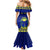 Personalised Fiji Natabua High School Mermaid Dress Fijian Tapa Pattern LT14 - Polynesian Pride