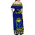 Personalised Fiji Natabua High School Off Shoulder Maxi Dress Fijian Tapa Pattern LT14 - Polynesian Pride