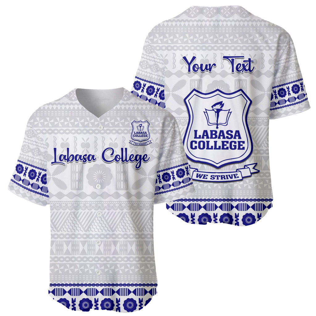 Personalised Fiji Labasa College Baseball Jersey Fijian Tapa Pattern LT14 - Polynesian Pride