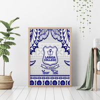 Personalised Fiji Labasa College Canvas Wall Art Fijian Tapa Pattern LT14 - Polynesian Pride