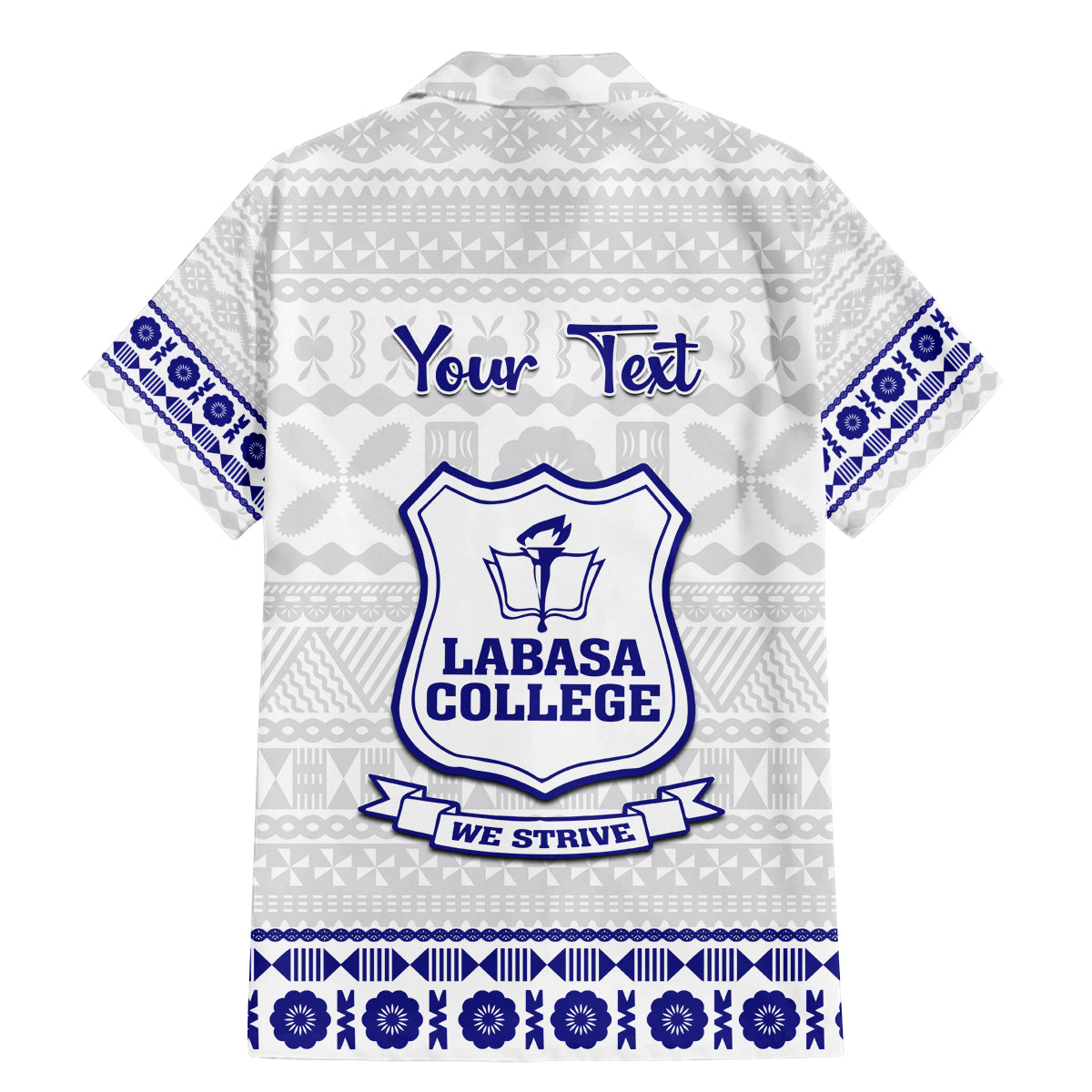 Personalised Fiji Labasa College Family Matching Mermaid Dress and Hawaiian Shirt Fijian Tapa Pattern LT14 - Polynesian Pride