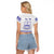 Personalised Fiji Labasa College Raglan Cropped T Shirt Fijian Tapa Pattern LT14 - Polynesian Pride