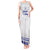 Personalised Fiji Labasa College Tank Maxi Dress Fijian Tapa Pattern LT14 Women White - Polynesian Pride