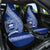 Personalised Fiji Queen Victoria School Car Seat Cover Fijian Tapa Pattern LT14 One Size Blue - Polynesian Pride