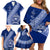 Personalised Fiji Queen Victoria School Family Matching Off Shoulder Short Dress and Hawaiian Shirt Fijian Tapa Pattern LT14 - Polynesian Pride