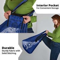 Personalised Fiji Queen Victoria School Grocery Bag Fijian Tapa Pattern