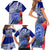 Personalised Samoana High School Family Matching Short Sleeve Bodycon Dress and Hawaiian Shirt American Samoa Schools Polynesian Tropical Flowers LT14 - Polynesian Pride